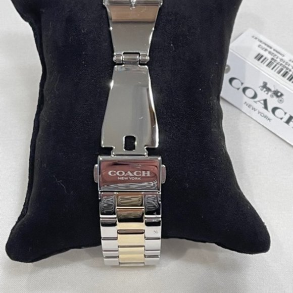 COACH SOLD! Coach Grand Women's Two Tone Horse & Buggy Design Watch 36mm - Picture 5 of 7